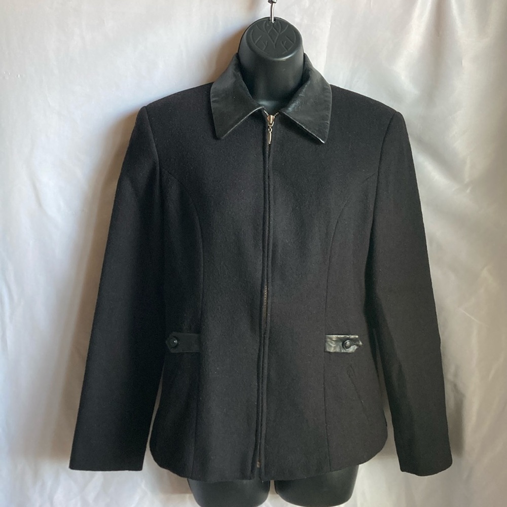 Braebrook Vintage Zip Up Wool Blazer Size Small